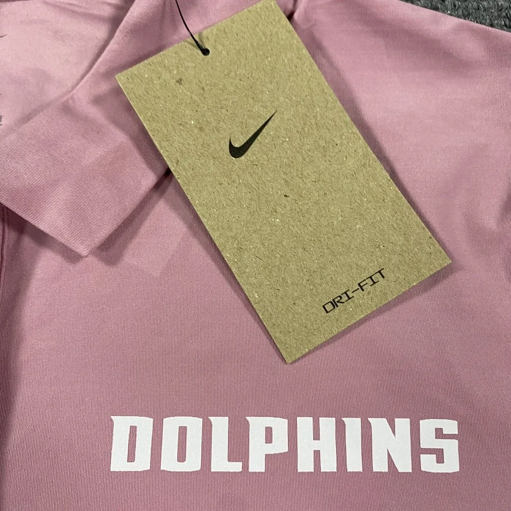 Nike Jacksonville University Polo Womens Medium Pink JU Dolphins NEW Read
